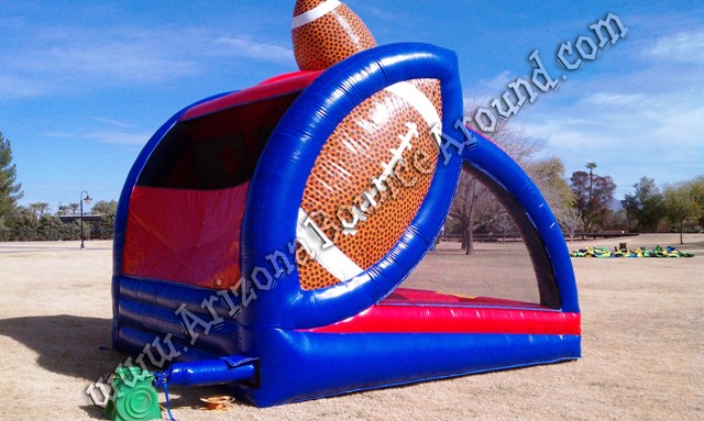 Inflatable football throw game rental Denver Colorado